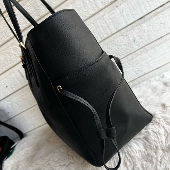 MICHAEL KORS Black XL Voyager Laptop Work Jet Set Tote Raven Selma Handbag - Picture 4 of 12